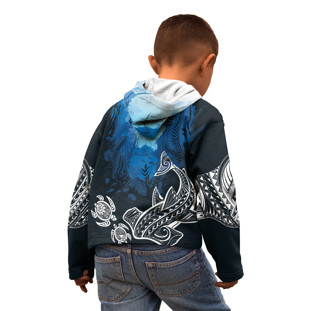 World Ocean Day Pasifika Kid Hoodie Awaken New Depths LT7 - Polynesian Pride