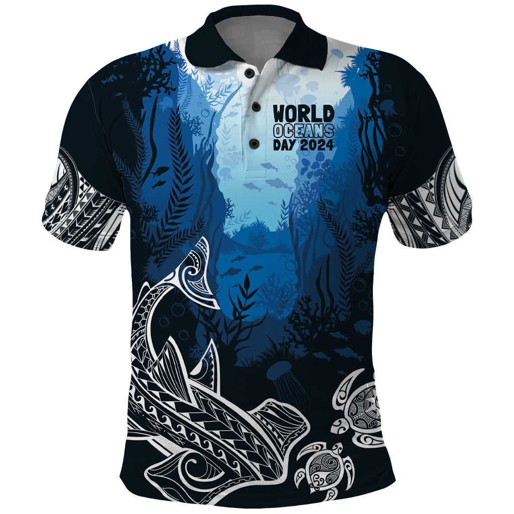 World Ocean Day Pasifika Polo Shirt Awaken New Depths