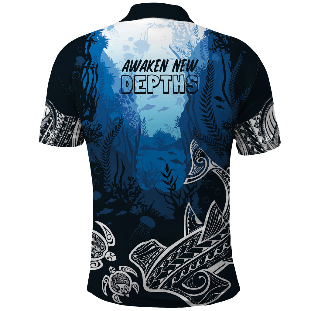 World Ocean Day Pasifika Polo Shirt Awaken New Depths