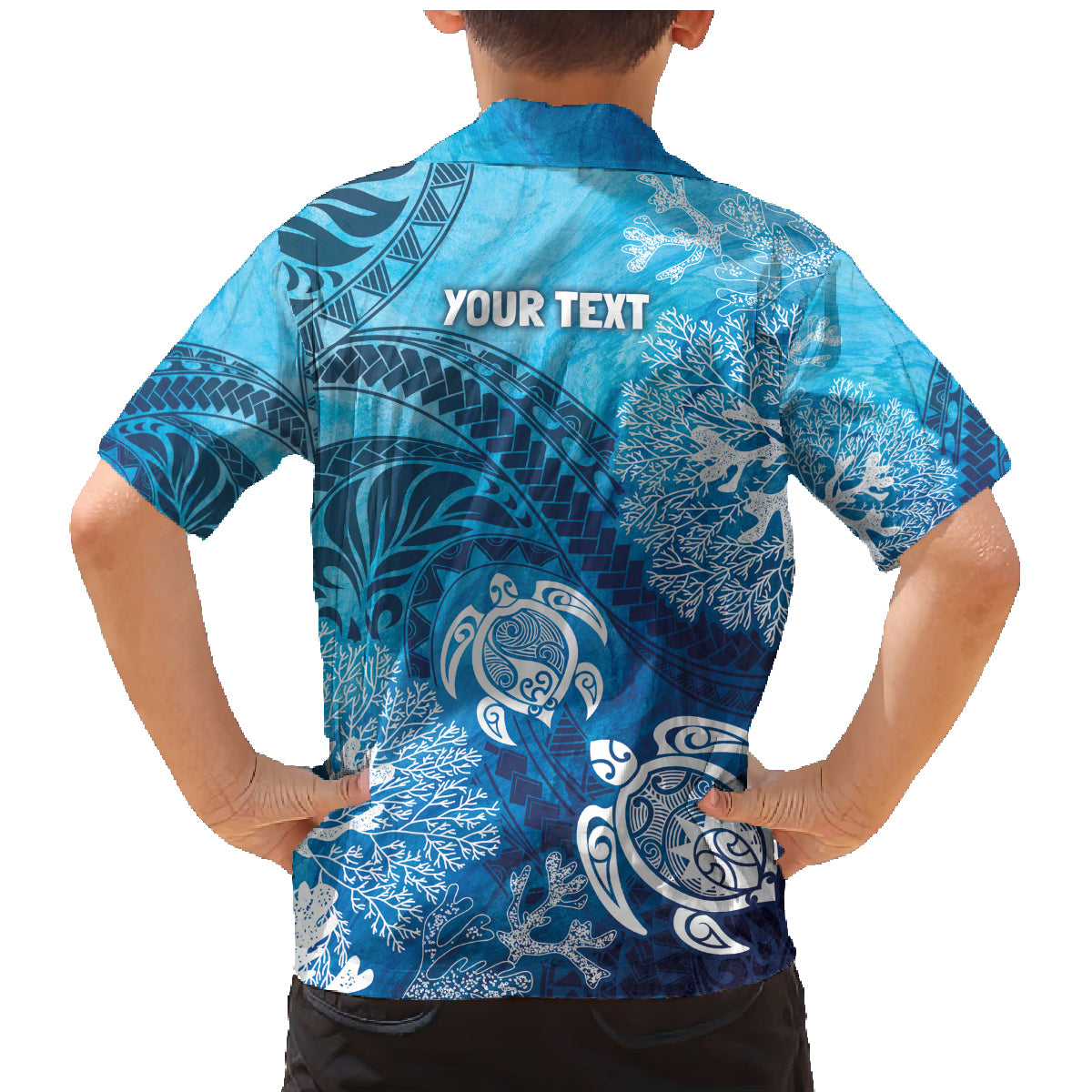 Hawaii World Ocean Day Family Matching Mermaid Dress and Hawaiian Shirt Kakau Turtles LT7 - Polynesian Pride