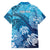 Hawaii World Ocean Day Family Matching Tank Maxi Dress and Hawaiian Shirt Kakau Turtles