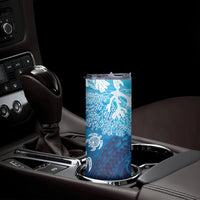 Hawaii World Ocean Day Skinny Tumbler Kakau Turtles