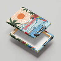 Summer Holiday It's 5 o'clock Somewhere Vintage Hawaii Canvas Wall Art
