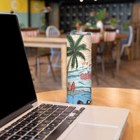 Summer Holiday It's 5 o'clock Somewhere Vintage Hawaii Skinny Tumbler