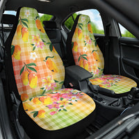 Aloha Hawaii Palaka Print Mango Plumeria Car Seat Cover Tropical Vibes