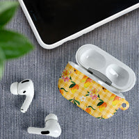 Aloha Hawaii Palaka Print Mango Plumeria AirPods Case Fresh Lemon