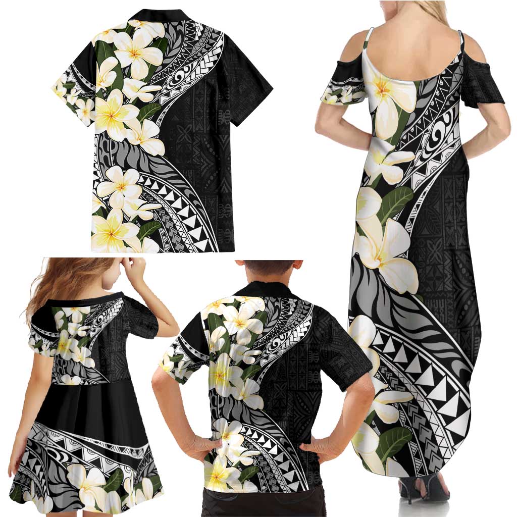 Aloha Hawaii Festive Family Matching Summer Maxi Dress and Hawaiian Shirt Frangipani Lace Classic LT7 - Polynesian Pride