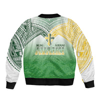 Cook Islands Rugby Medallion Of Stars Bomber Jacket Kuki Airani Avaiki LT7 - Polynesian Pride