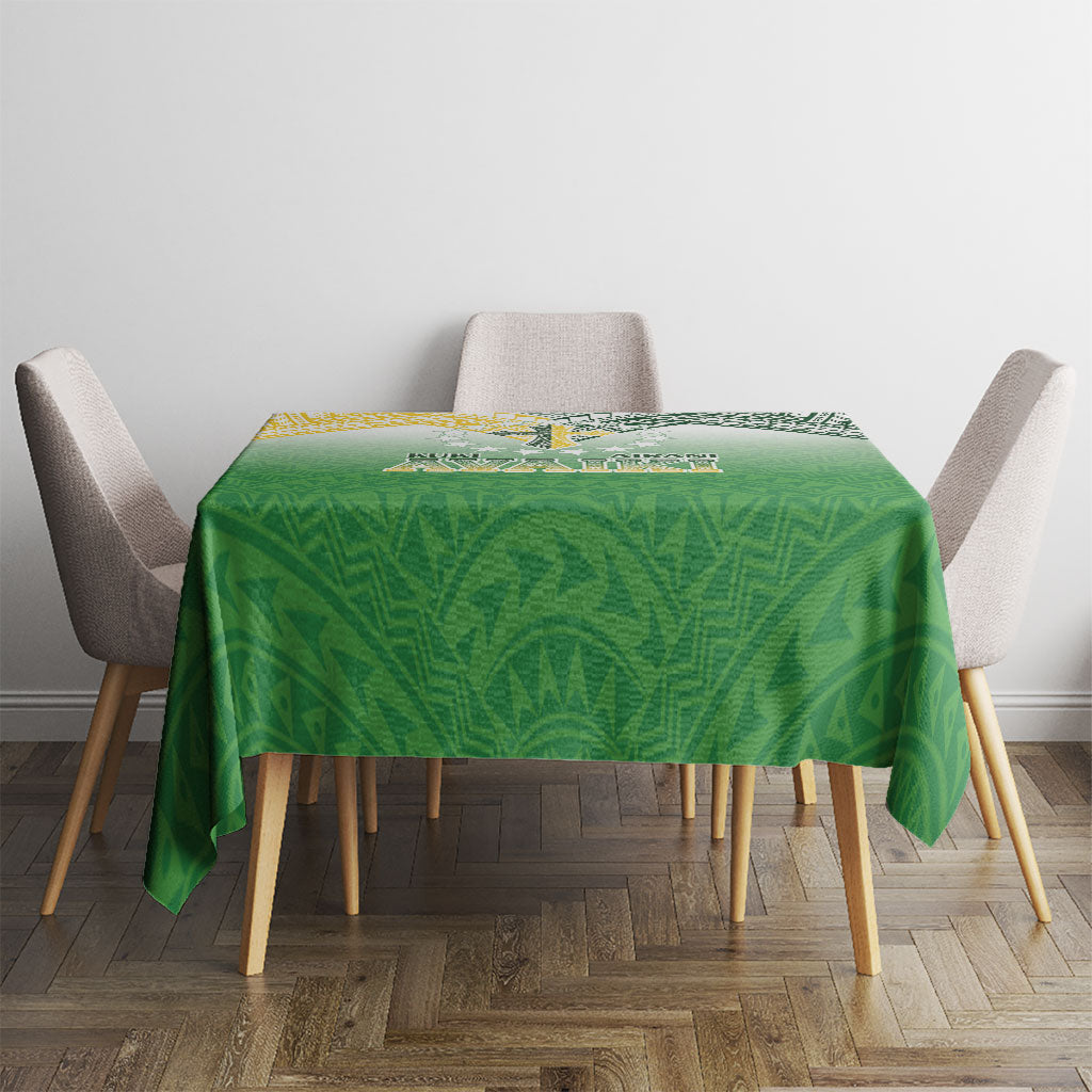 Cook Islands Rugby Medallion Of Stars Tablecloth Kuki Airani Avaiki LT7 - Polynesian Pride