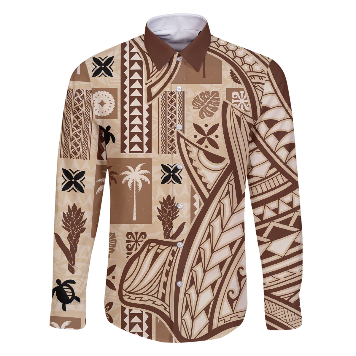 samoa-tapa-family-matching-tank-maxi-dress-and-hawaiian-shirt-siapo-mix-tatau-patterns