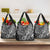 Samoa Tapa Grocery Bag Siapo Mix Tatau Patterns - Black