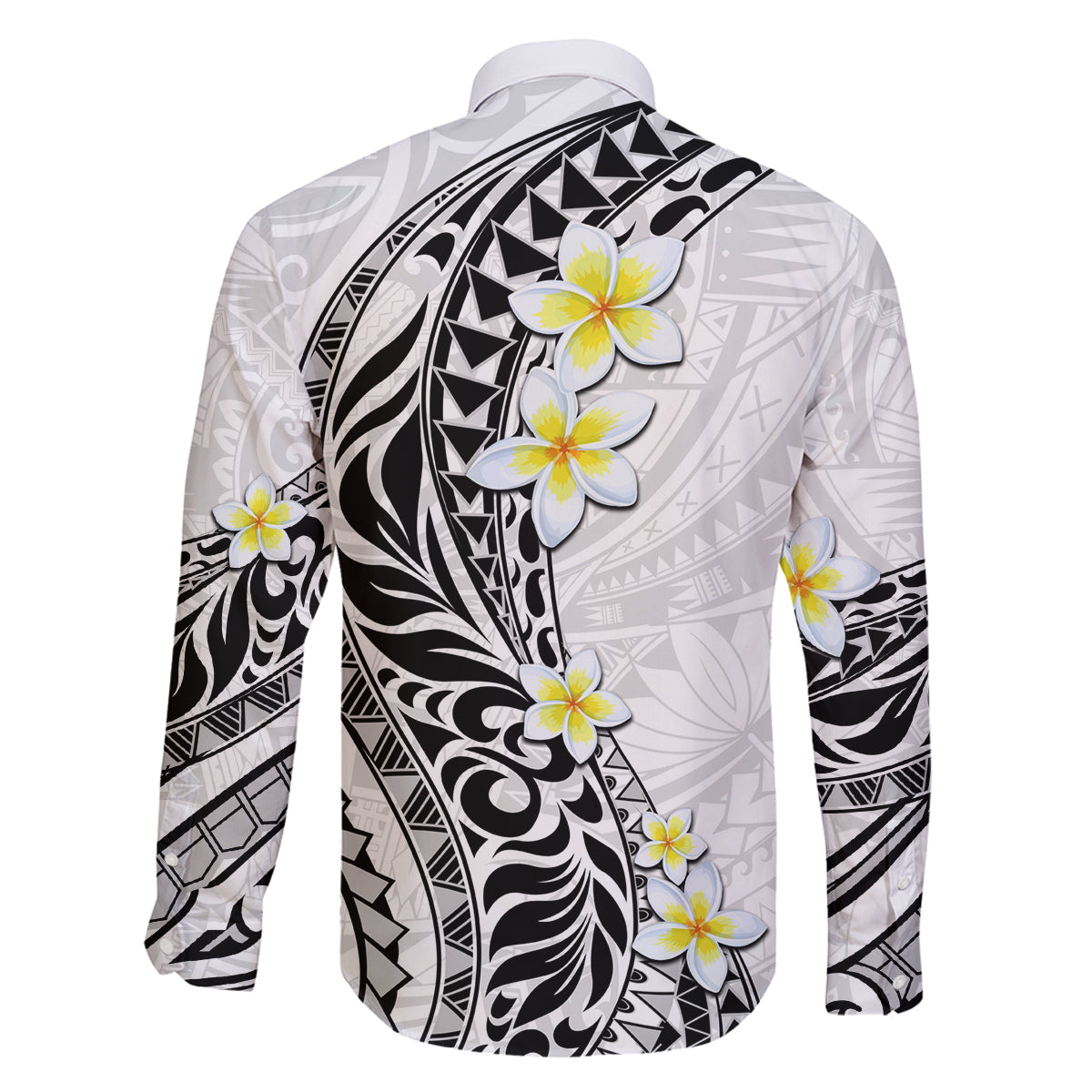 Hawaii Aloha Family Matching Mermaid Dress and Hawaiian Shirt Plumeria Vintage - White LT7 - Polynesian Pride
