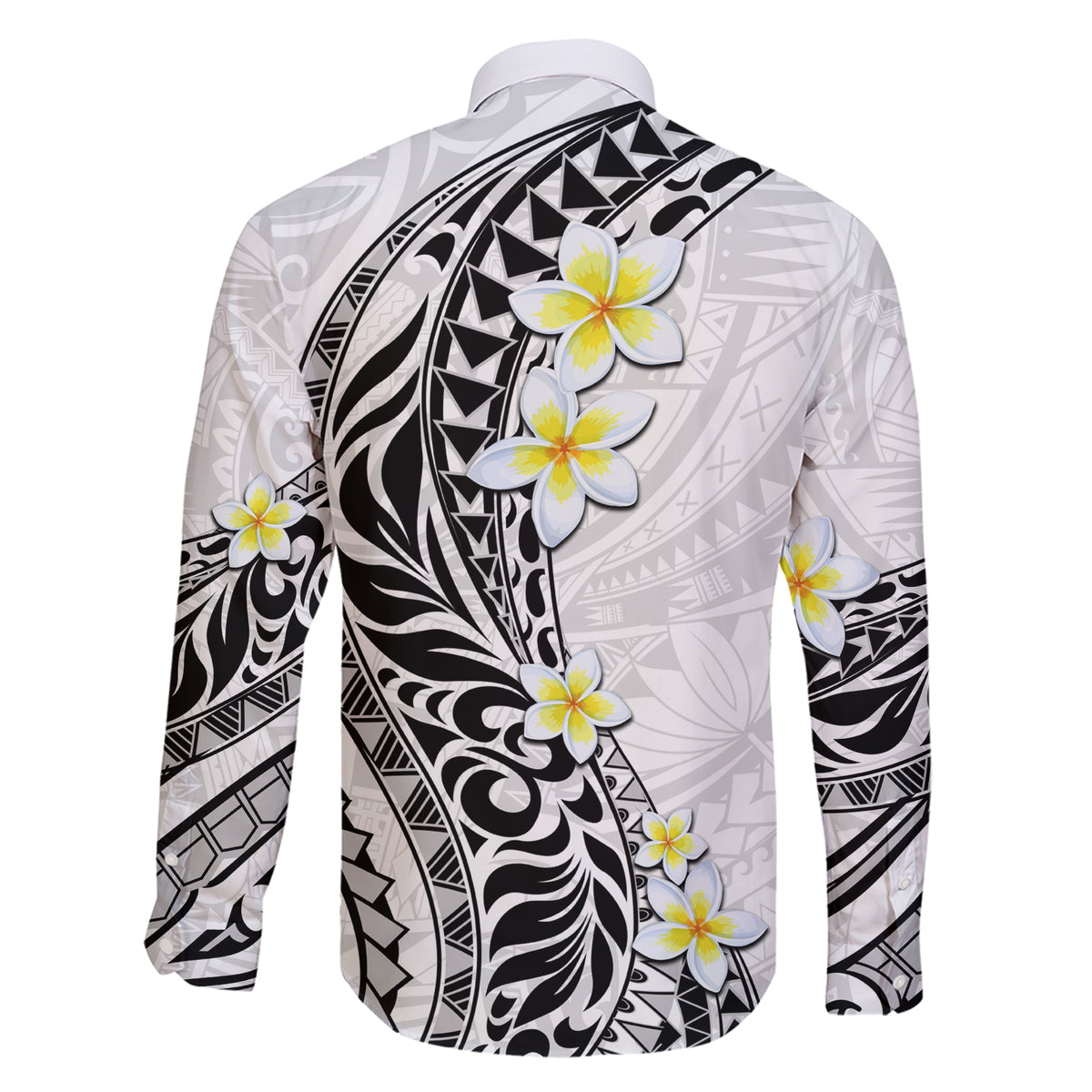Hawaii Aloha Family Matching Short Sleeve Bodycon Dress and Hawaiian Shirt Plumeria Vintage - White LT7 - Polynesian Pride