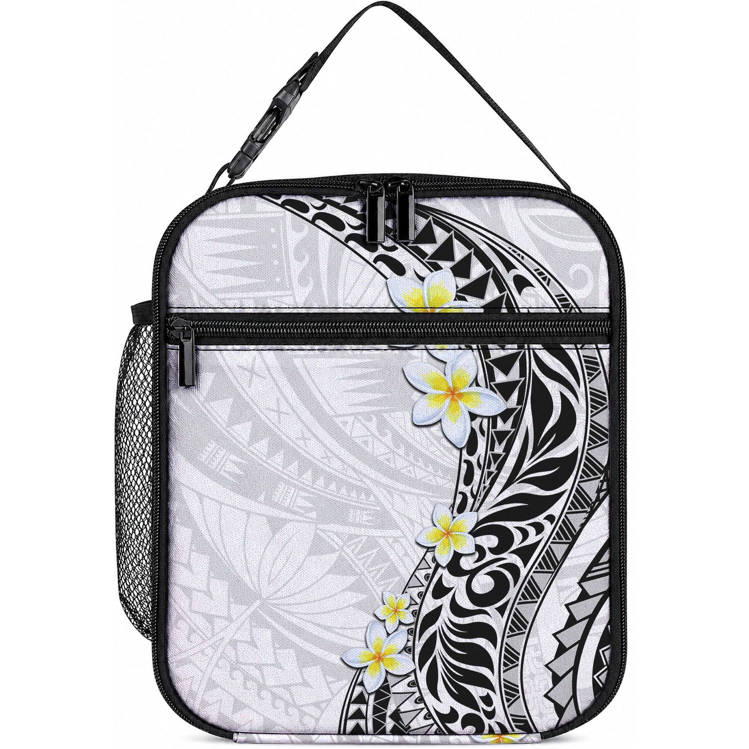 Hawaii Aloha Lunch Bag Plumeria Vintage - White LT7 10.2 × 8.3 × 4.3 inch White - Polynesian Pride