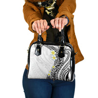 Hawaii Aloha Shoulder Handbag Plumeria Vintage - White LT7 One Size White - Polynesian Pride