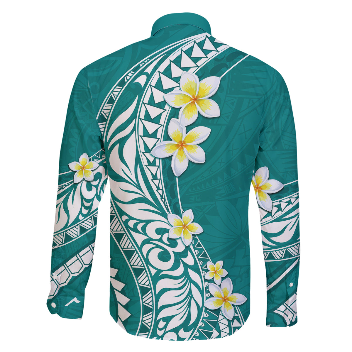 Hawaii Aloha Family Matching Off Shoulder Short Dress and Hawaiian Shirt Plumeria Vintage - Teal LT7 - Polynesian Pride