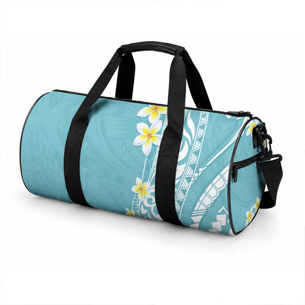 Hawaii Aloha Duffle Bag Plumeria Vintage - Turquoise