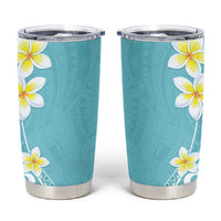 Hawaii Aloha Tumbler Cup Plumeria Vintage - Turquoise