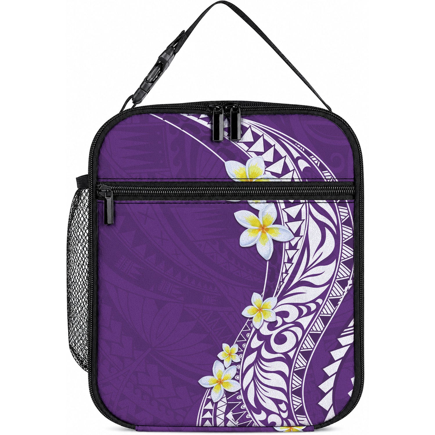 Hawaii Aloha Lunch Bag Plumeria Vintage - Violet LT7 10.2 × 8.3 × 4.3 inch Violet - Polynesian Pride