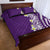 Hawaii Aloha Quilt Bed Set Plumeria Vintage - Violet LT7 - Polynesian Pride