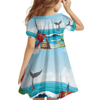 Aloha Honolulu Festival Family Matching Tank Maxi Dress and Hawaiian Shirt Ukulele By The Shore LT7 - Polynesian Pride
