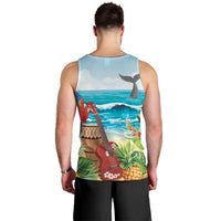 Aloha Honolulu Festival Men Tank Top Ukulele By The Shore