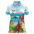 Aloha Honolulu Festival Women Polo Shirt Ukulele By The Shore