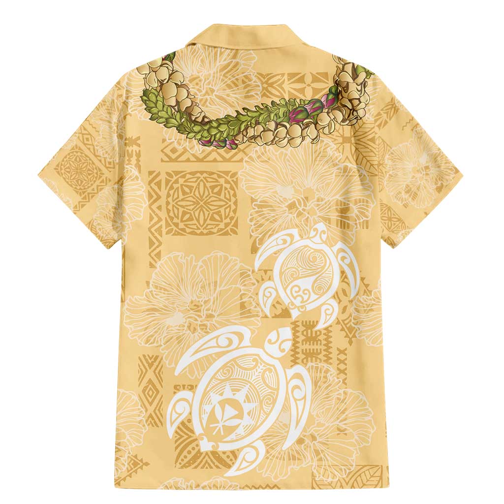 Aloha Honolulu Festival Family Matching Mermaid Dress and Hawaiian Shirt Hawaii Kapa Mix Flowers Lei LT7 - Polynesian Pride