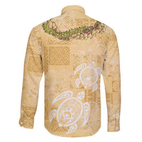Aloha Honolulu Festival Family Matching Off Shoulder Short Dress and Hawaiian Shirt Hawaii Kapa Mix Flowers Lei LT7 - Polynesian Pride