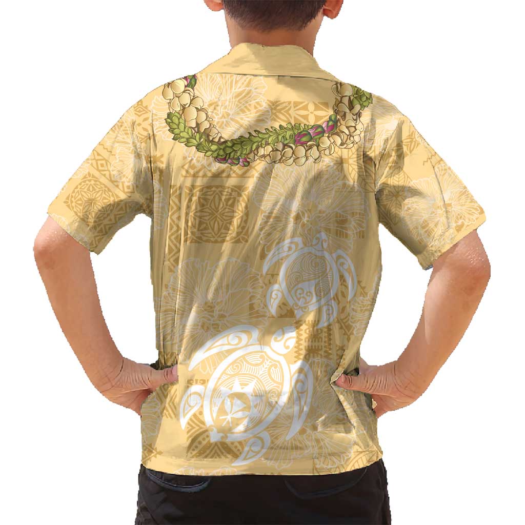 Aloha Honolulu Festival Family Matching Tank Maxi Dress and Hawaiian Shirt Hawaii Kapa Mix Flowers Lei LT7 - Polynesian Pride