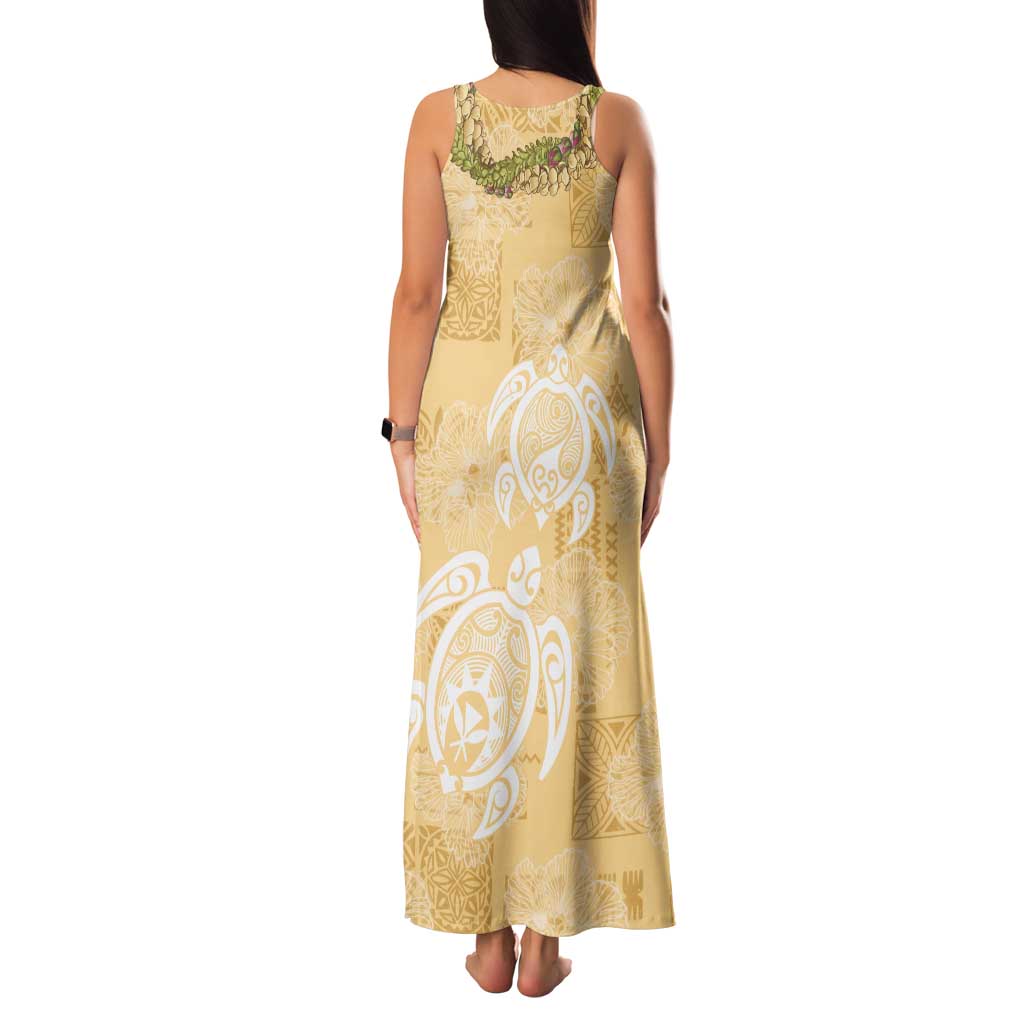 Aloha Honolulu Festival Family Matching Tank Maxi Dress and Hawaiian Shirt Hawaii Kapa Mix Flowers Lei LT7 - Polynesian Pride