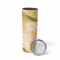Aloha Honolulu Festival Skinny Tumbler Hawaii Kapa Mix Flowers Lei LT7 - Polynesian Pride