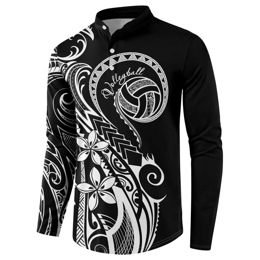 Polynesia Beach Volleyball Personalized Button Sweatshirt Basic