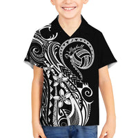 Polynesia Beach Volleyball Personalized Family Matching Off Shoulder Maxi Dress and Hawaiian Shirt Basic
