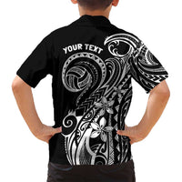 Polynesia Beach Volleyball Personalized Family Matching Summer Maxi Dress and Hawaiian Shirt Basic