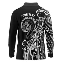 Polynesia Beach Volleyball Personalized Long Sleeve Polo Shirt Basic