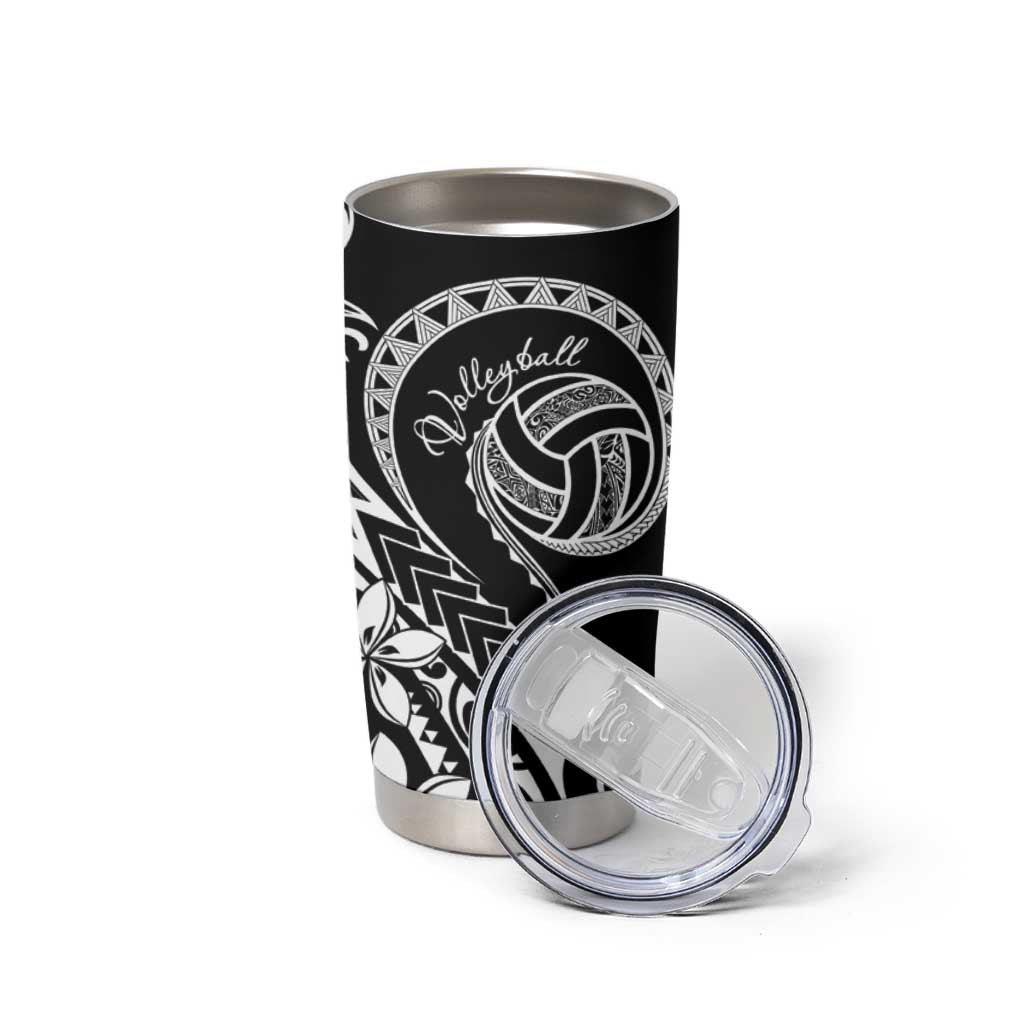 Polynesia Beach Volleyball Personalized Tumbler Cup Basic