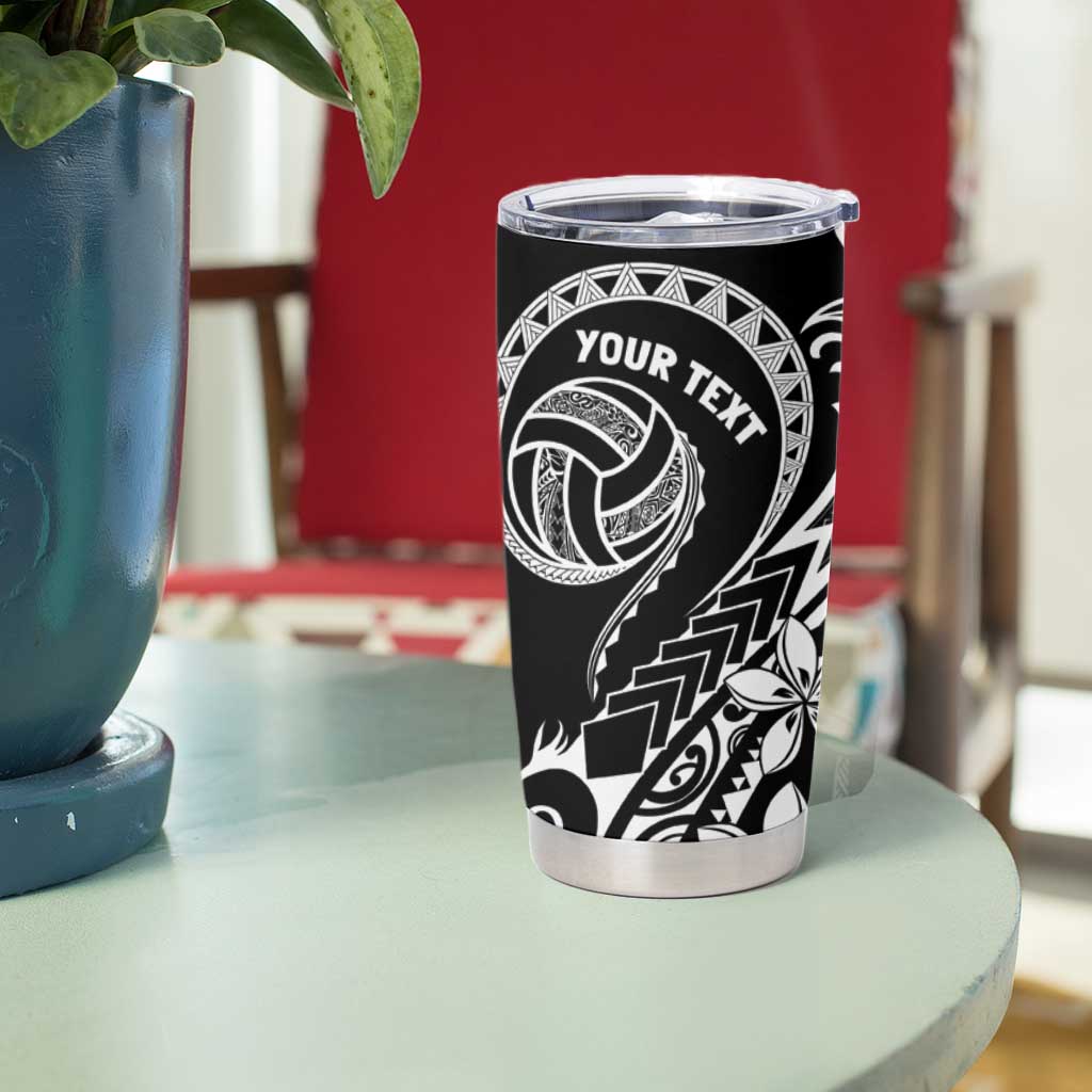 Polynesia Beach Volleyball Personalized Tumbler Cup Basic