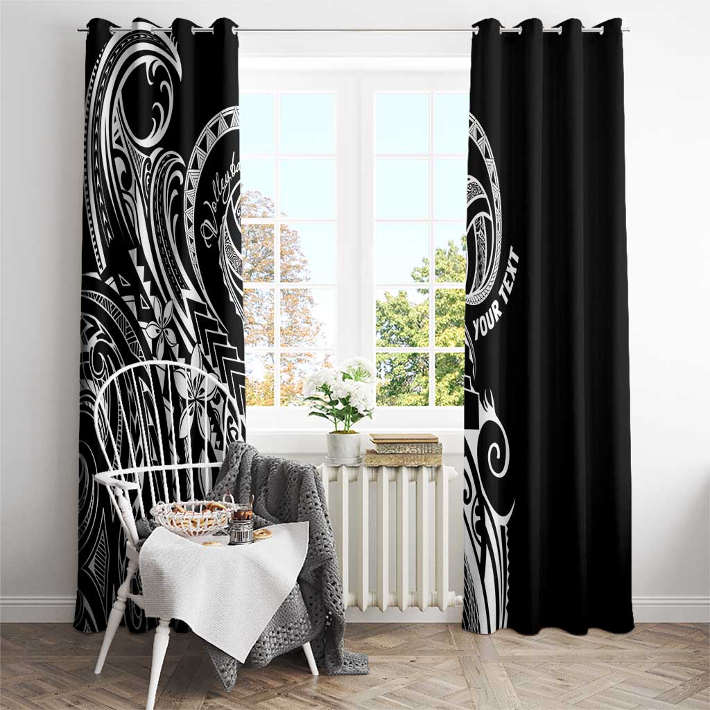 Polynesia Beach Volleyball Personalized Window Curtain Basic