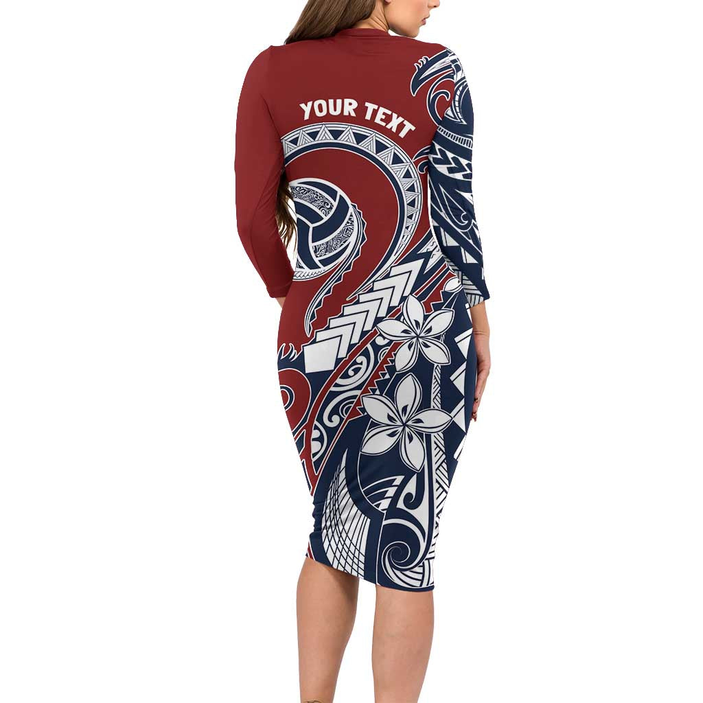 Polynesia Beach Volleyball Personalized Family Matching Long Sleeve Bodycon Dress and Hawaiian Shirt Special LT7 - Polynesian Pride