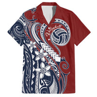 Polynesia Beach Volleyball Personalized Family Matching Off Shoulder Short Dress and Hawaiian Shirt Special