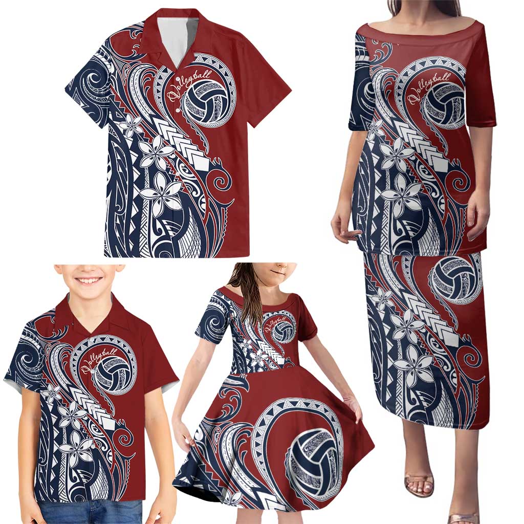 Polynesia Beach Volleyball Personalized Family Matching Puletasi and Hawaiian Shirt Special LT7 - Polynesian Pride