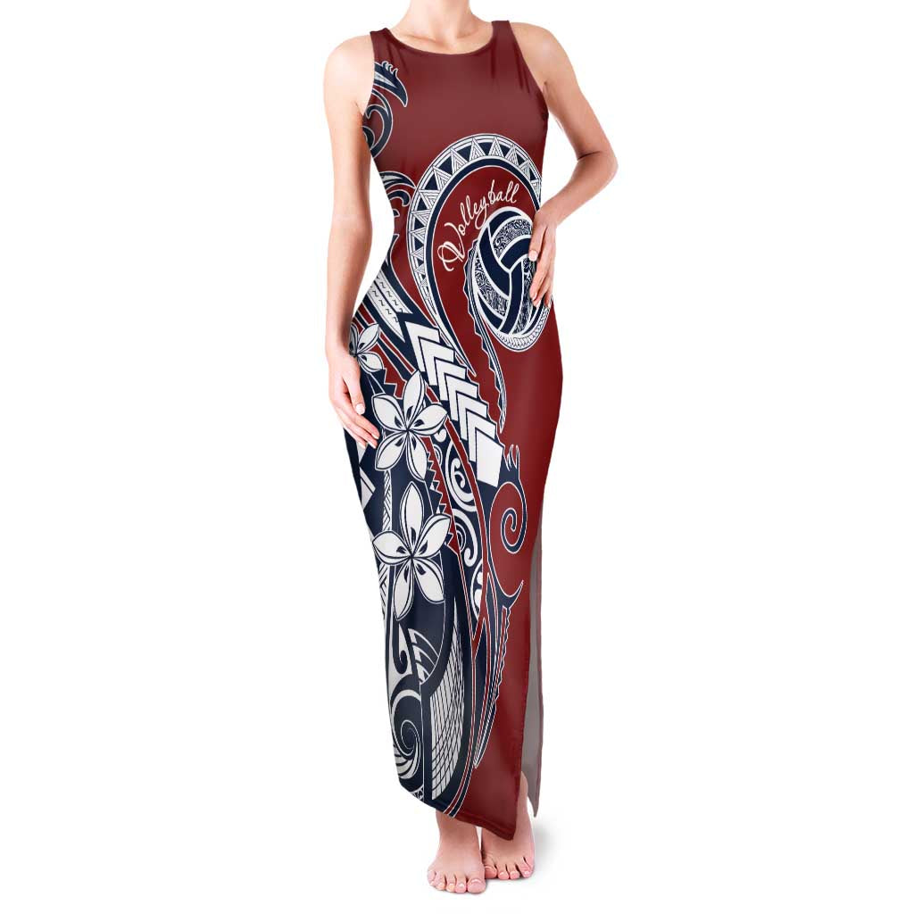 Polynesia Beach Volleyball Personalized Family Matching Tank Maxi Dress and Hawaiian Shirt Special