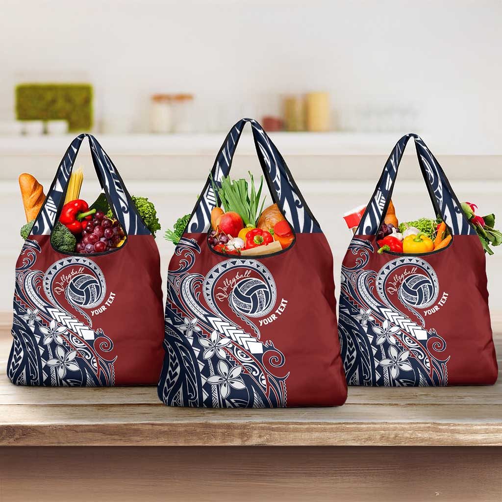 Polynesia Beach Volleyball Personalized Grocery Bag Special