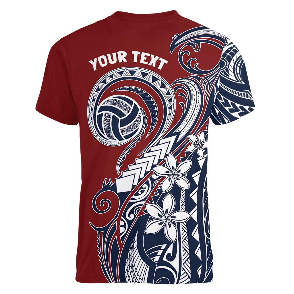 Polynesia Beach Volleyball Personalized Women V-Neck T-Shirt Special