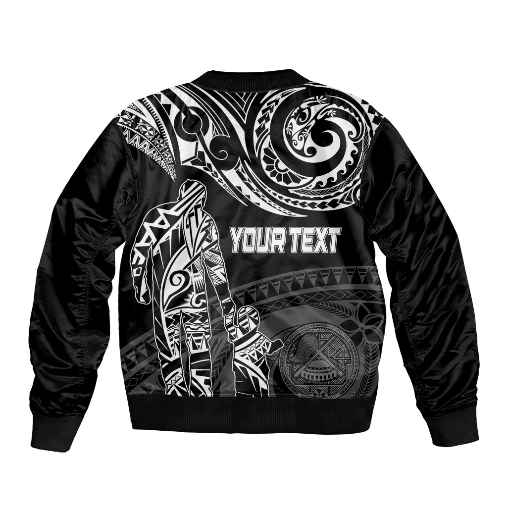 Personalised Father's Day American Samoa Bomber Jacket Polynesian Dad & Kid LT7 - Polynesian Pride