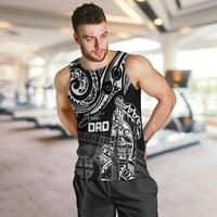 Personalised Father's Day Fiji Men Tank Top Polynesian Dad & Kid LT7 - Polynesian Pride