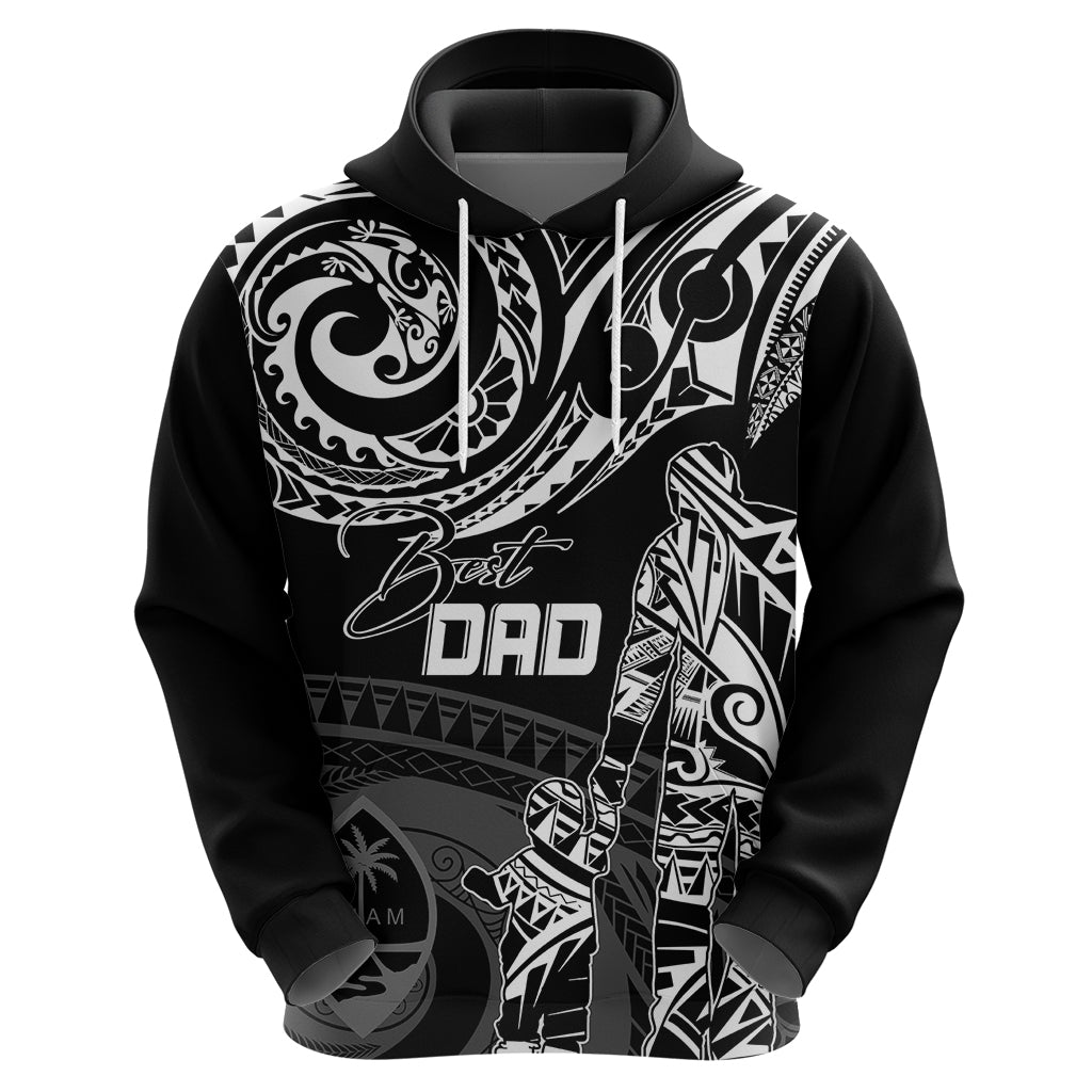 Custom Fathers Day Guam Hoodie Polynesian Dad & Kid LT7 - Polynesian Pride