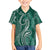 Polynesia Plumeria Lei Hawaiian Shirt Sage Green Curves Motif