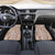 Polynesia Plumeria Lei Car Mats Beige Curves Motif